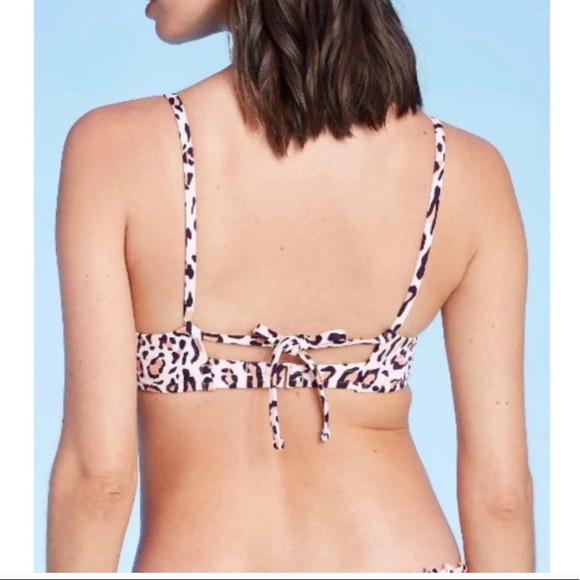 NWT Shade & Shore Animal Print Bikini Top Size 36C - Picture 3 of 10